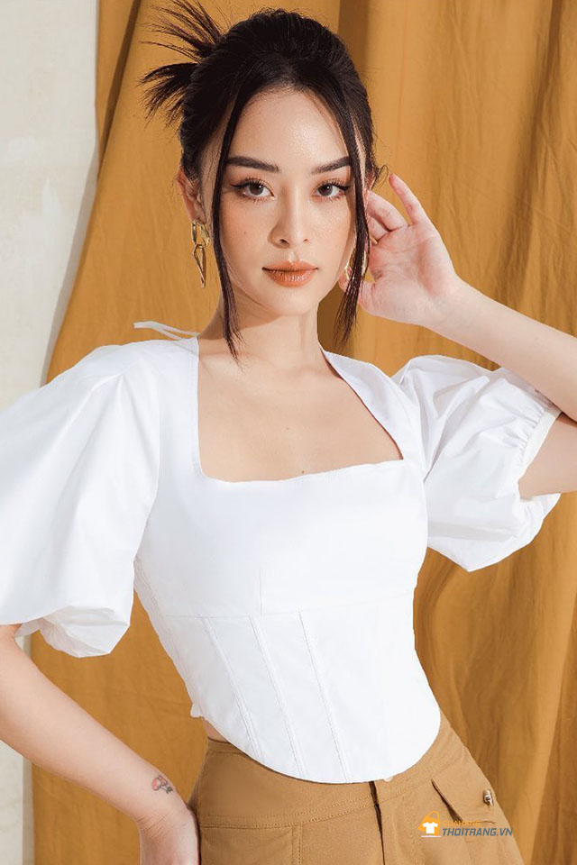 Áo crotop dáng corset siêu tôn vòng 2