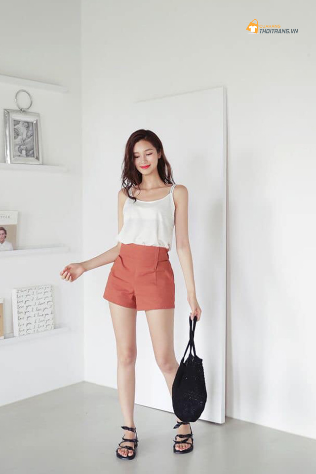 Quần short màu pastel ngọt ngào