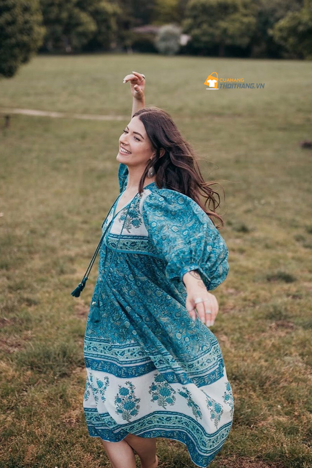 Đầm babydoll phong cách Boho