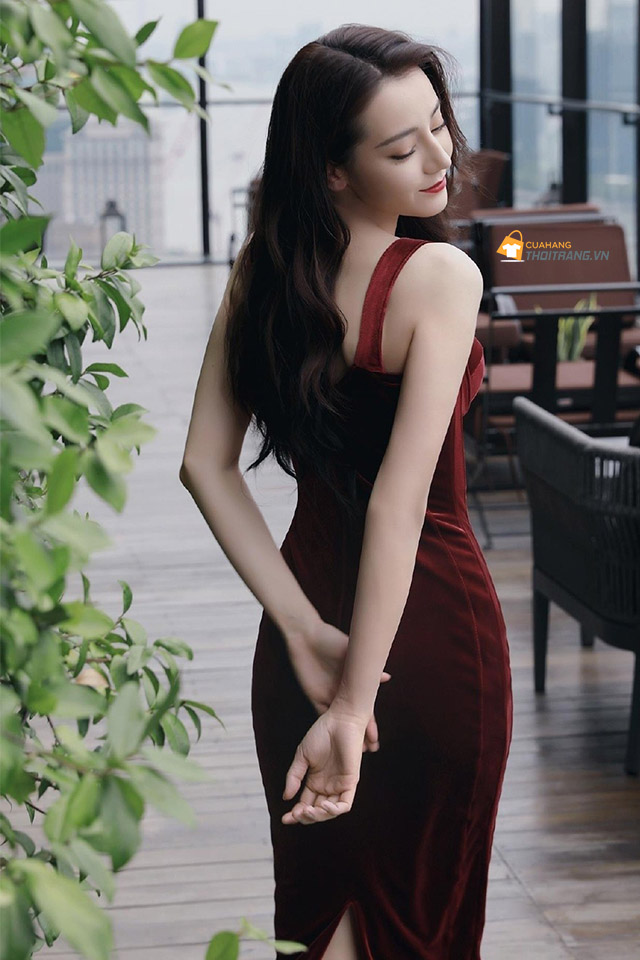 ĐẦm đỏ body tôn dáng